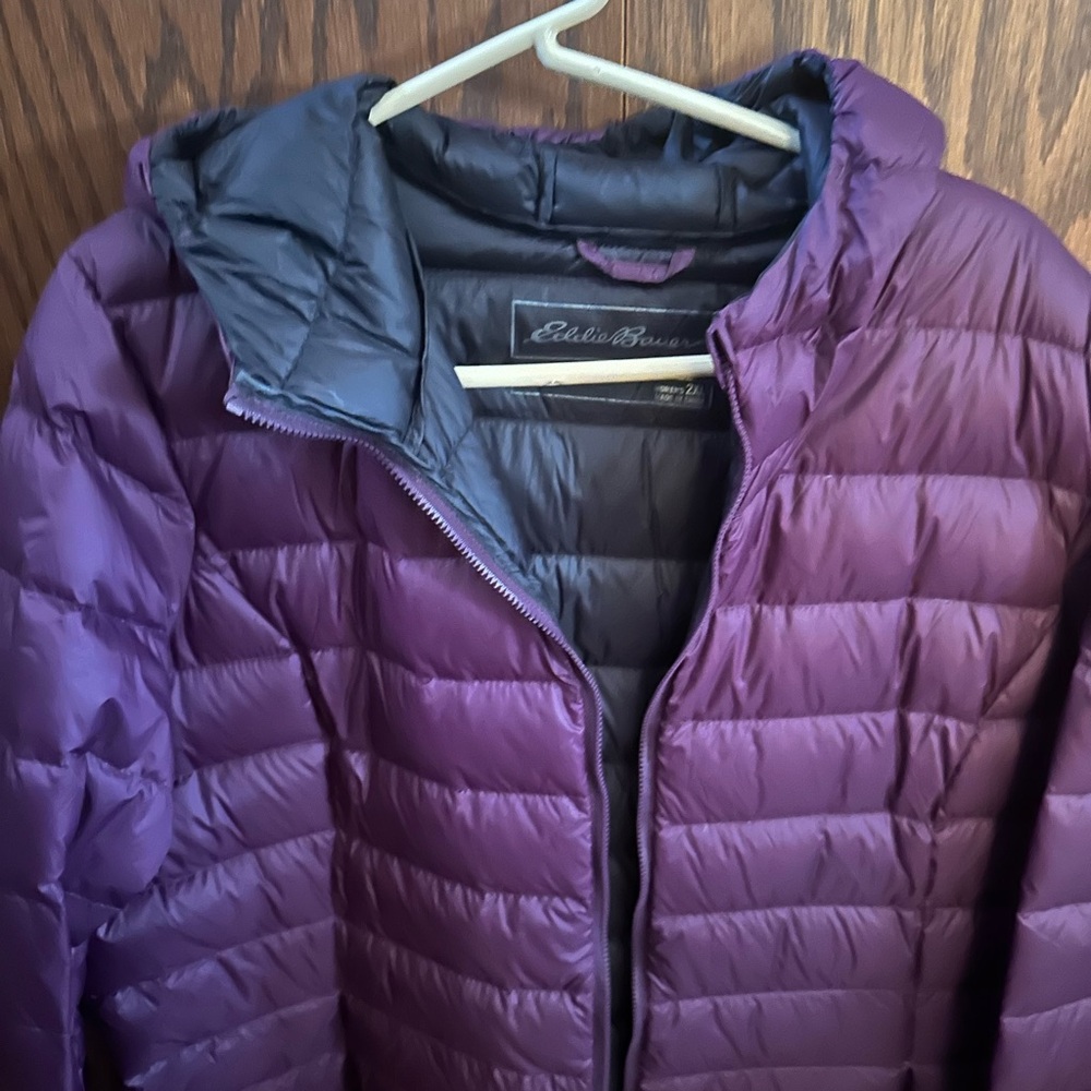 Eddie Bauer Purple Puffer Jacket - Picture 5 of 6